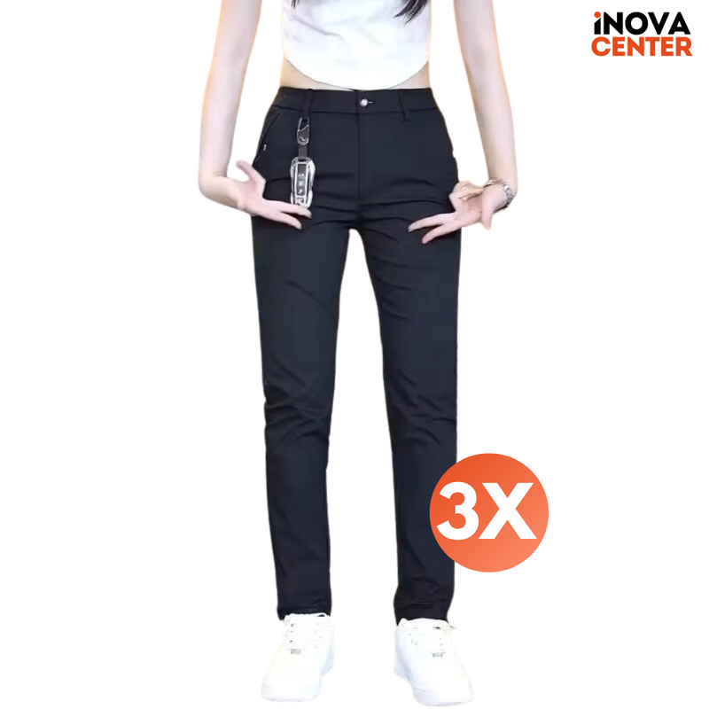 Calça Social Feminina Confort® [COMPRE 1 LEVE 3] + BRINDE EXCLUSIVO