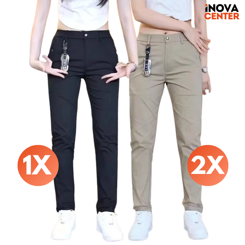 Calça Social Feminina Confort® [COMPRE 1 LEVE 3] + BRINDE EXCLUSIVO