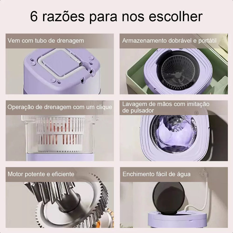 Mini Máquina de Lavar - Lavadora & Centrífuga