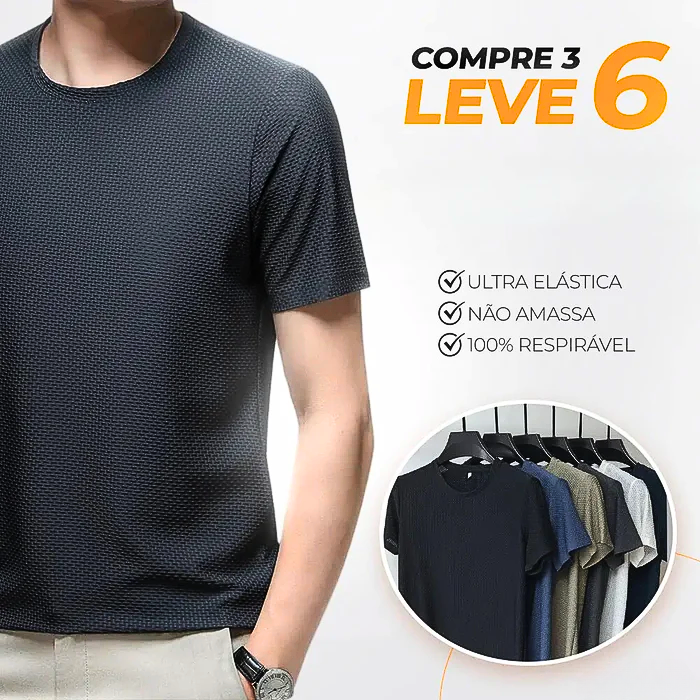 Camisas Respiráveis Premium - Elegant (COMPRE 3 LEVE 6)